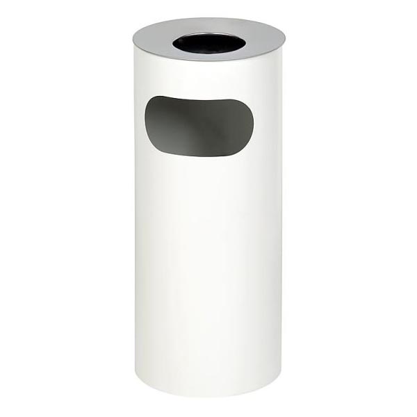 Stainless Steel Standing Ashtray Litter Bin Solid