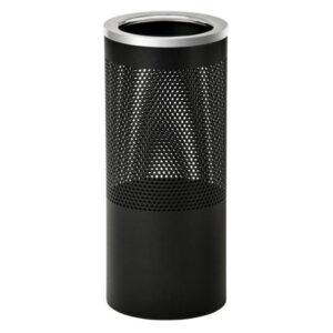 Perforated Litter Bin with Rim Lid
