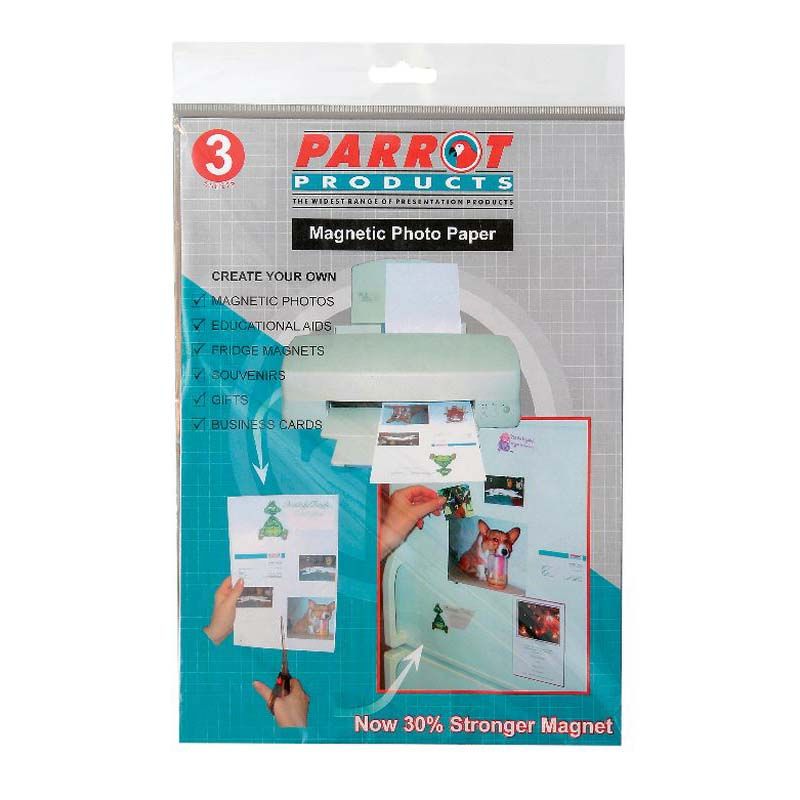 Parrot Magnetic Flexible Photo Paper A4 (3 Sheets)