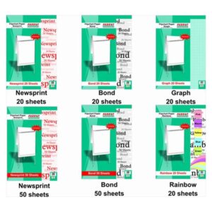 Flipchart Rainbow Paper (20 Sheets, 860x610mm)