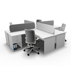 Platinum Cluster Desks