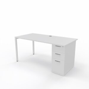Slim-Line Desk with Own Pedestal