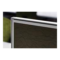 Desk Base Pin Board under Fabric Screen