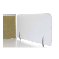 Desk Base Plexiglass Clear / Frosted / Solid Screen