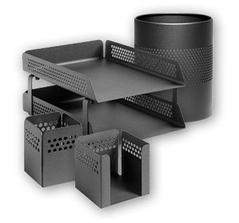 Perforated Desk Set