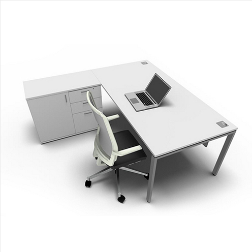 Evolution Manager Desk with Hinge Door Pedenza - Image 2