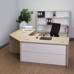 Platinum Exec Desk with Extension