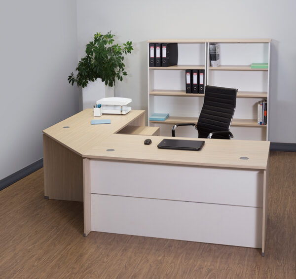 Platinum Exec Desk with Extension