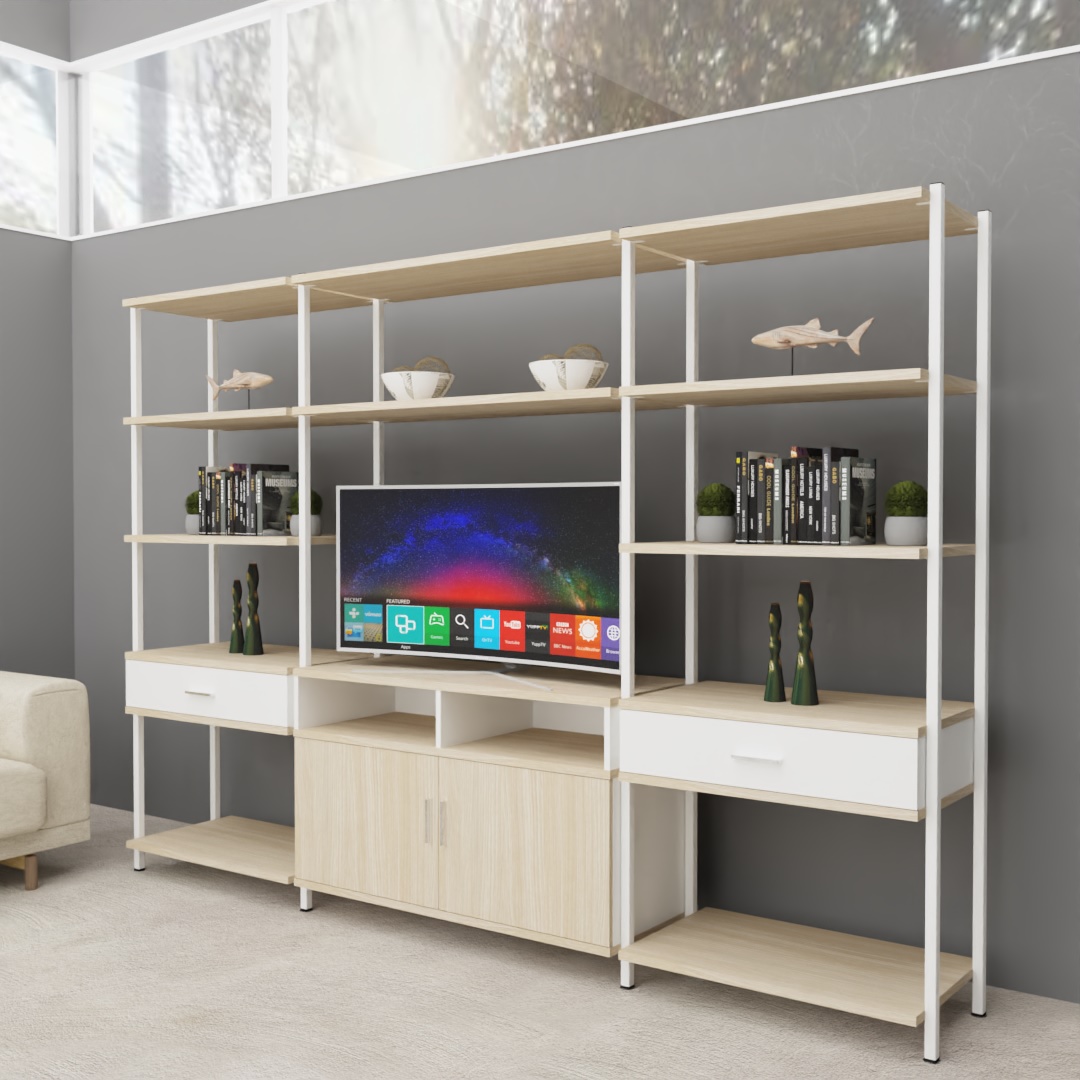 Backdrop Display TV Unit 01